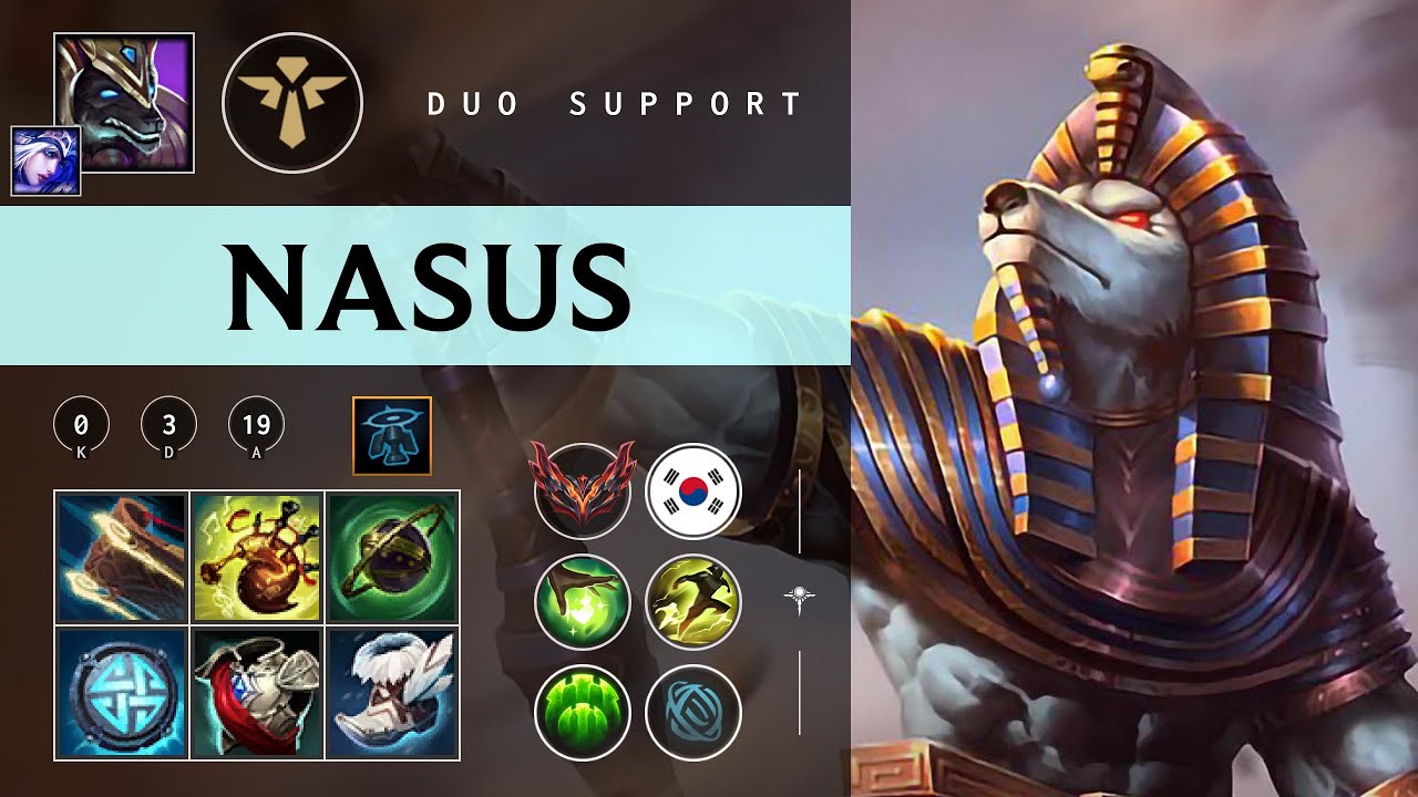 Nasus Support vs Milio - KR Grandmaster Patch 26.01