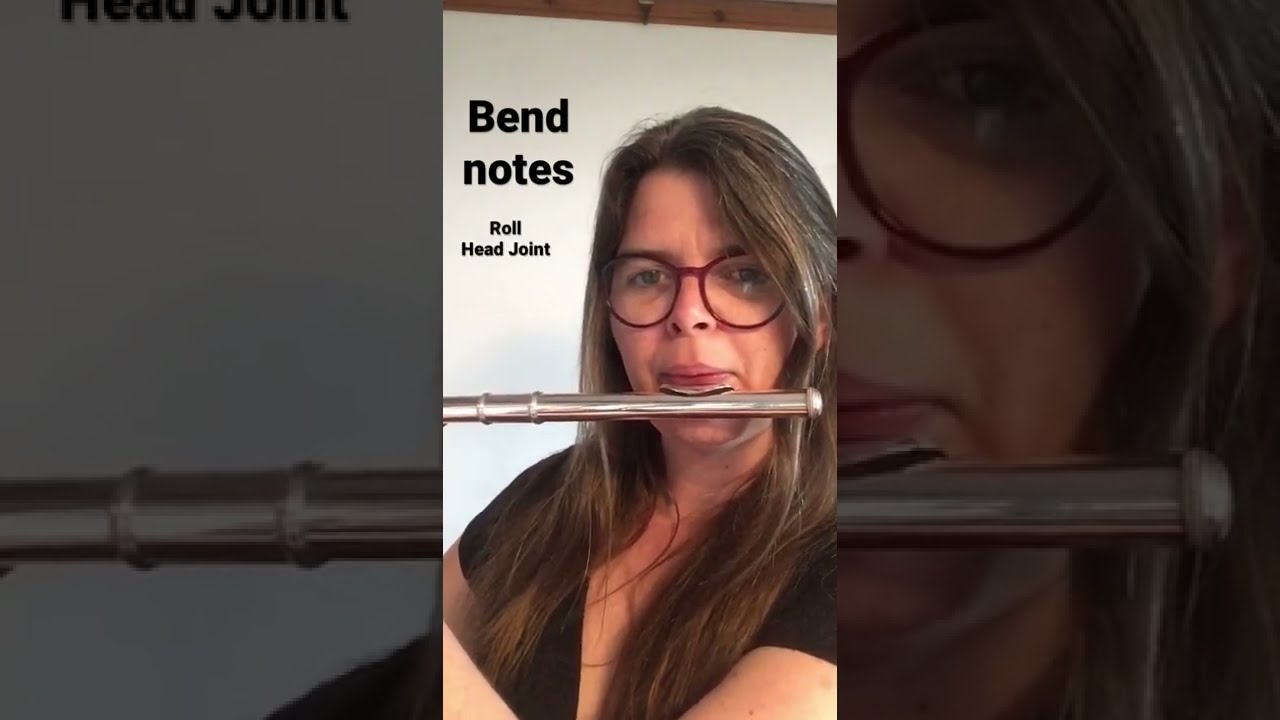 Bend notes on FLUTE.   Jazz technique tip         #jazz #flute #shorts