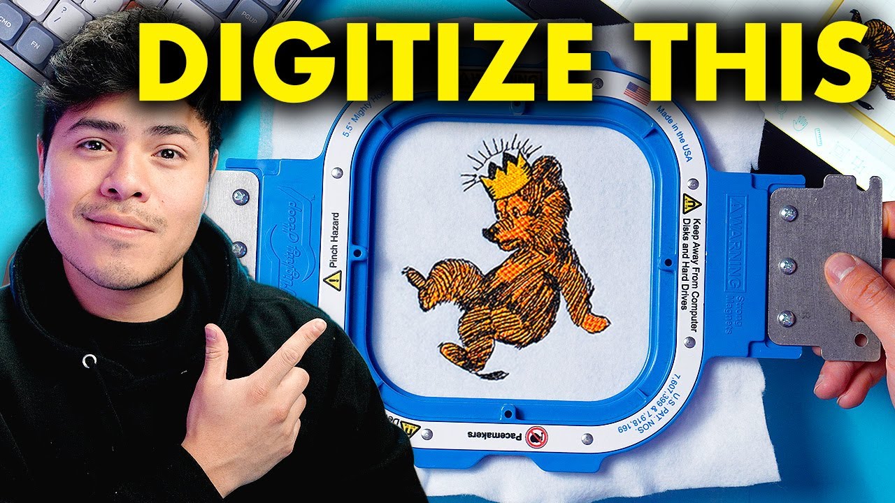 Как оцифровать дизайн мультфильма с помощью Design Doodler | Учебное пособие по оцифровке вышивки