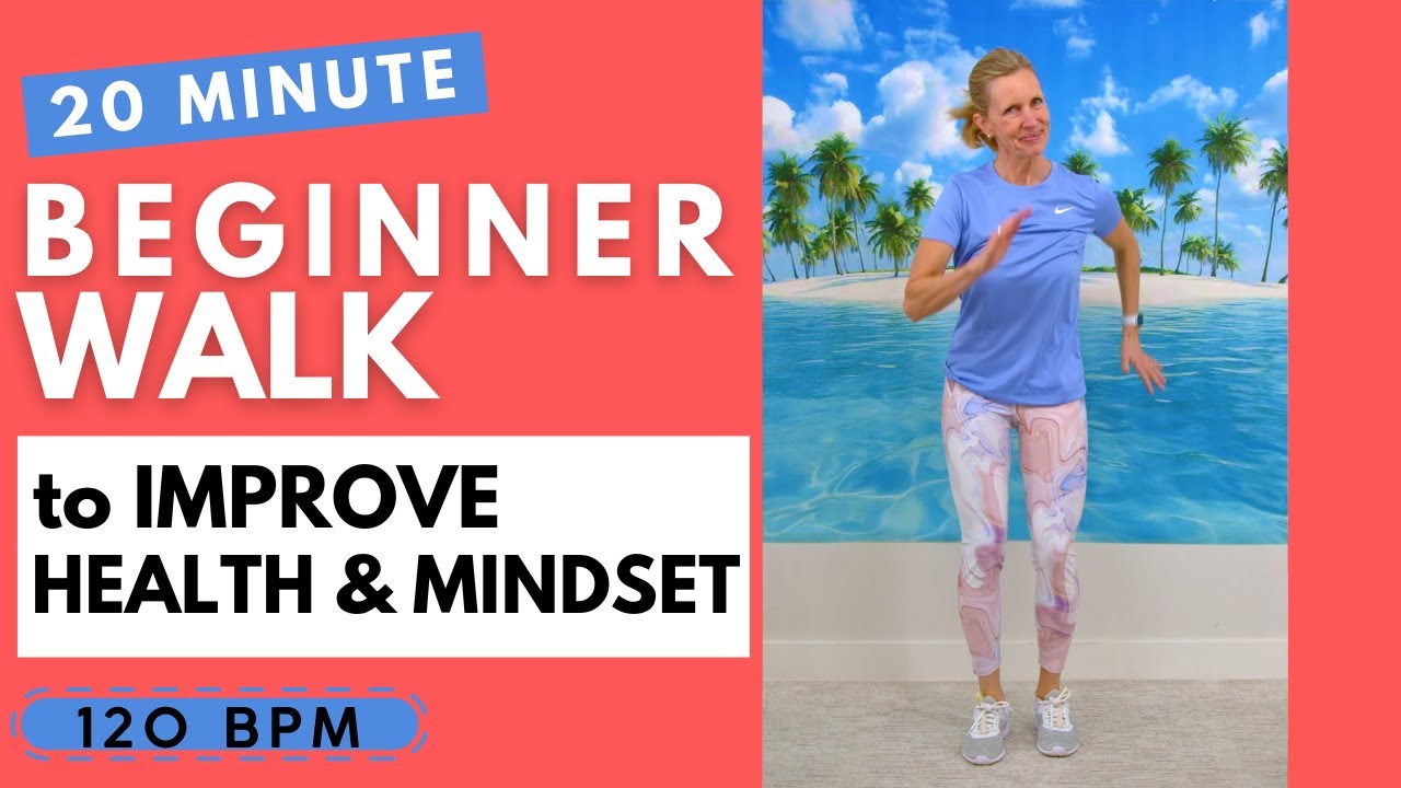 20-Minute Low Impact Walk at Home for a Positive Energy Workout