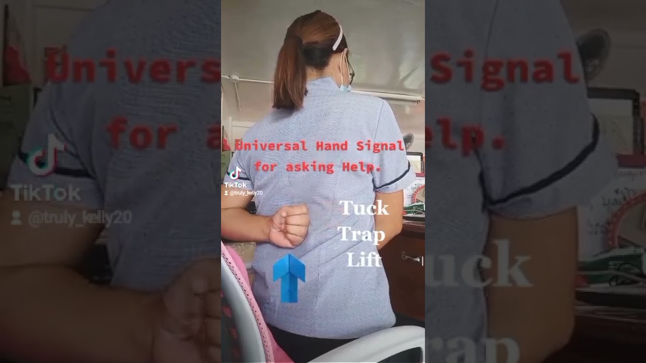 Universal Hand Signal for Asking Help w/o saying a word | Truly Kelly #HandSignal #awarenessvideo