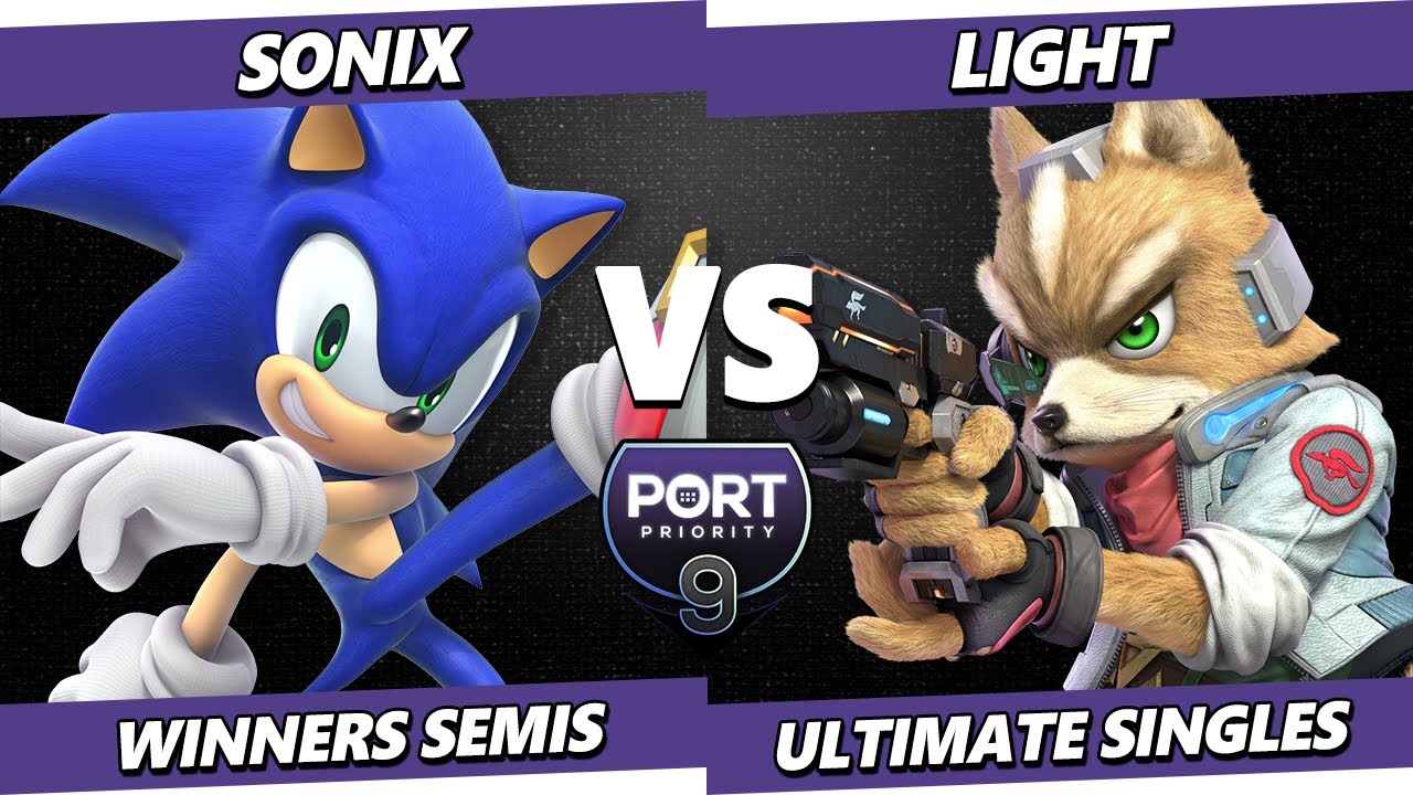 Port Priority 9 TOP 8 - Sonix (Sonic) Vs. Light (Fox) Smash Ultimate - SSBU