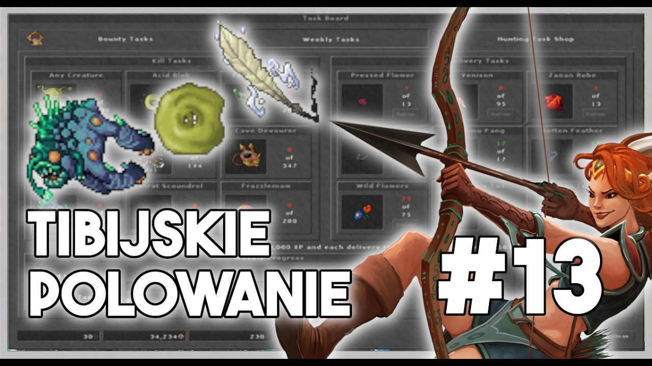 [PL] Tibia - Tibijskie Polowanie | 2H na JEDNEGO taska! #13
