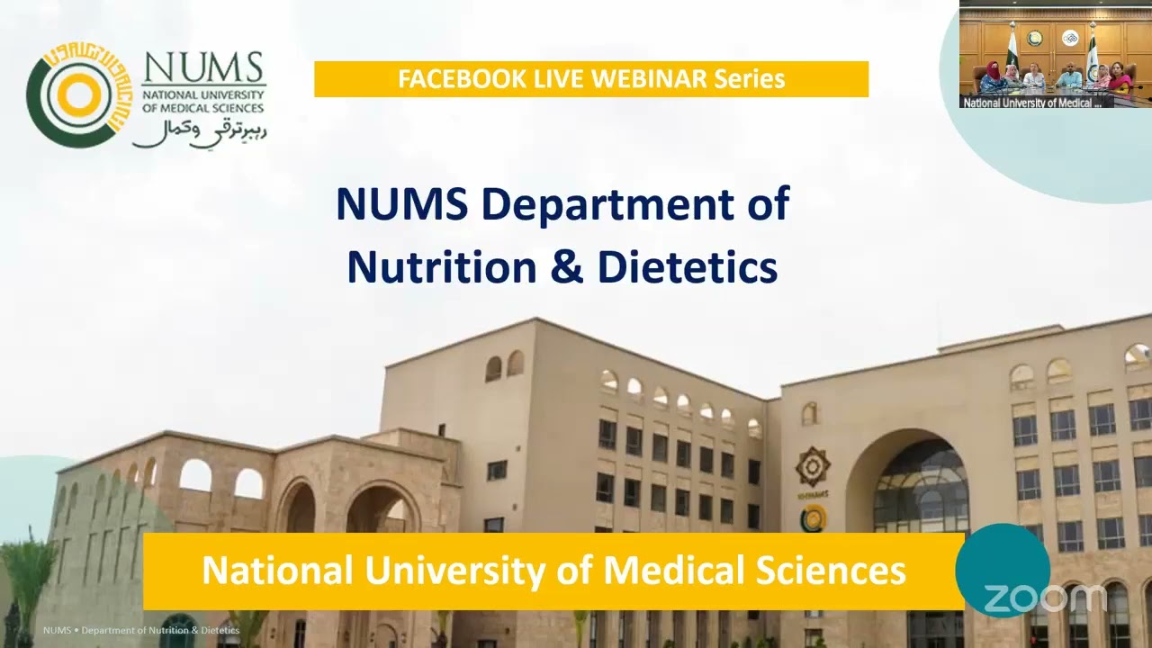NUMS || Department of Nutrition & Dietetics | Virtual Open Day Seminar | Admissions Fall 2026