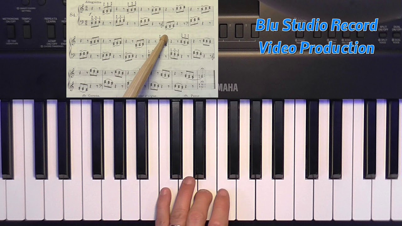 [95] Lezioni di pianoforte - Beyers esercizio 84 - Versione free youtube