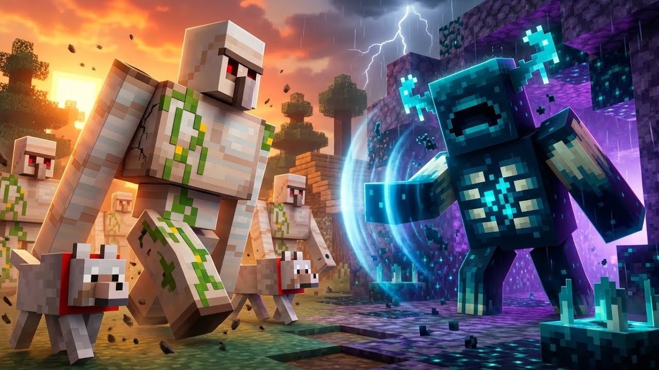 Iron Golem Army vs Warden | Minecraft Mob Battle Animation | Episode 7