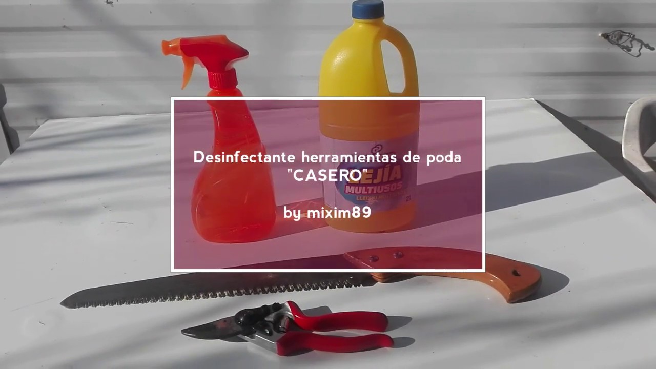 🔪🌿Desinfectante herramientas de poda casero by mixim89