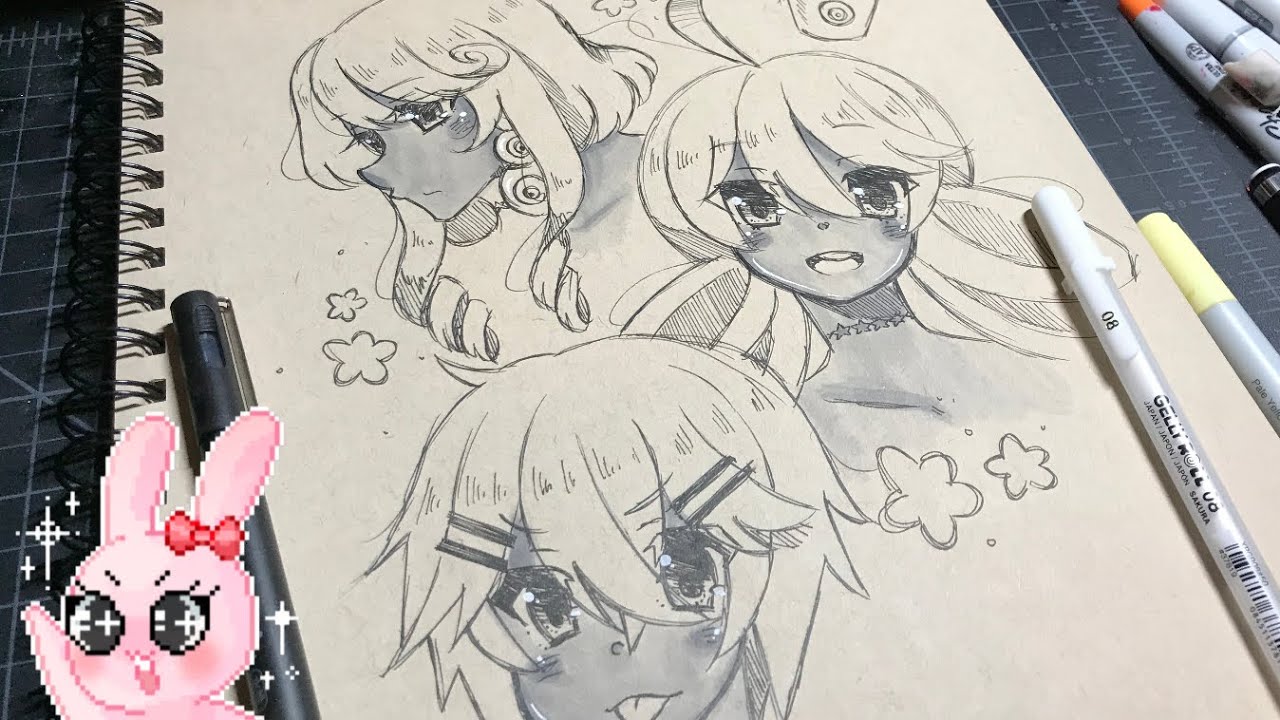 Toned Tan Paper is the Best+DRAWING AMINO