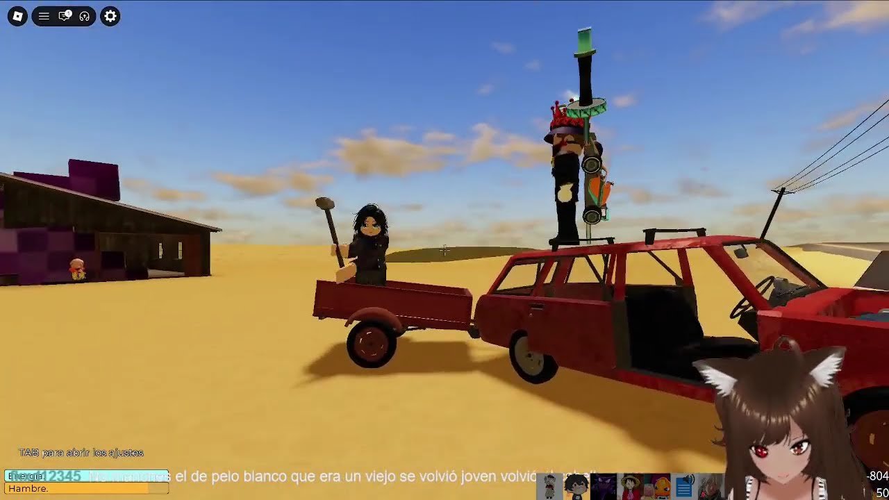 53 minutos en el Desierto!!! Desert!!! roblox con amigos!!! parte de stream!!!