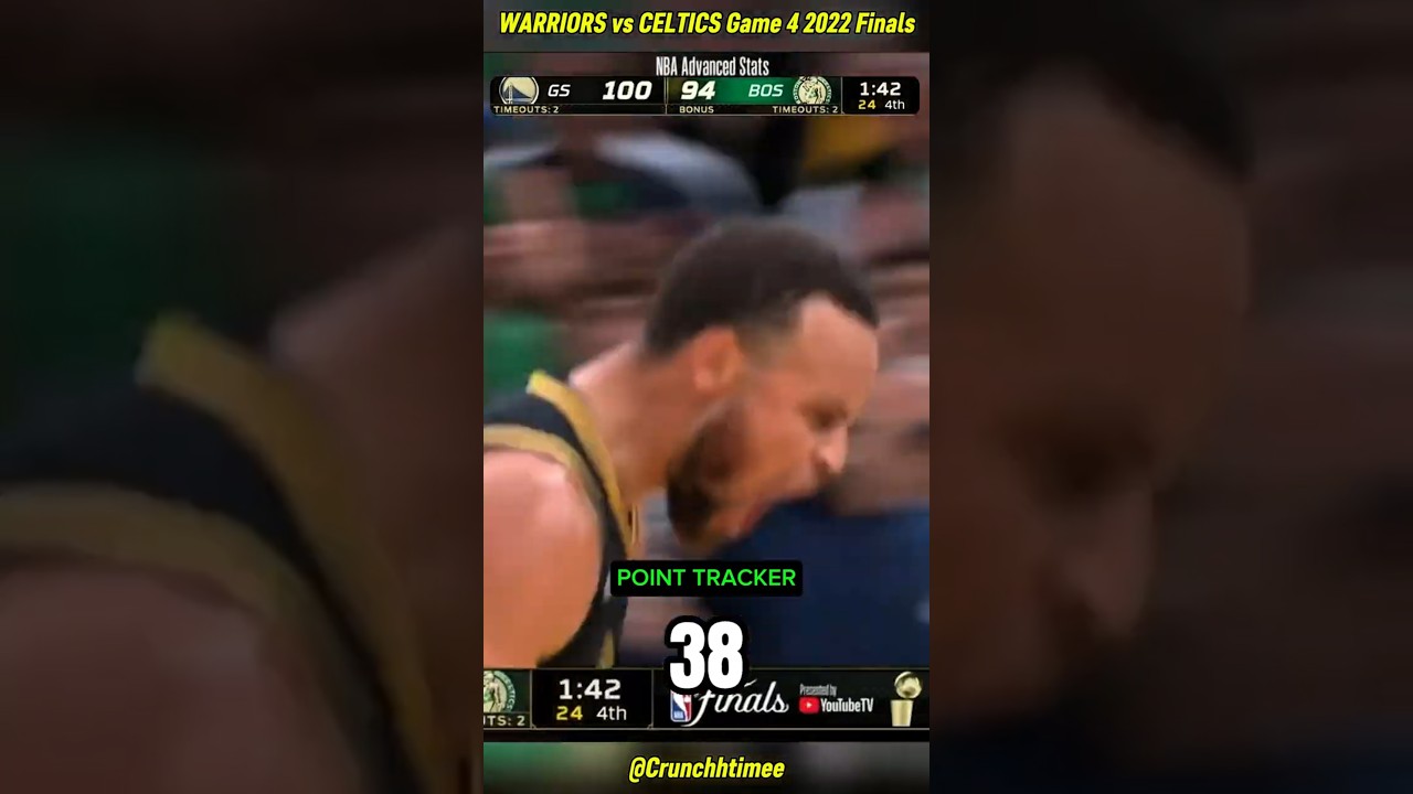 STEPH CURRY MASTERPIECE! WARRIORS vs CELTICS Game 4 2022 NBA FINALS! #nbashorts #nbafinals