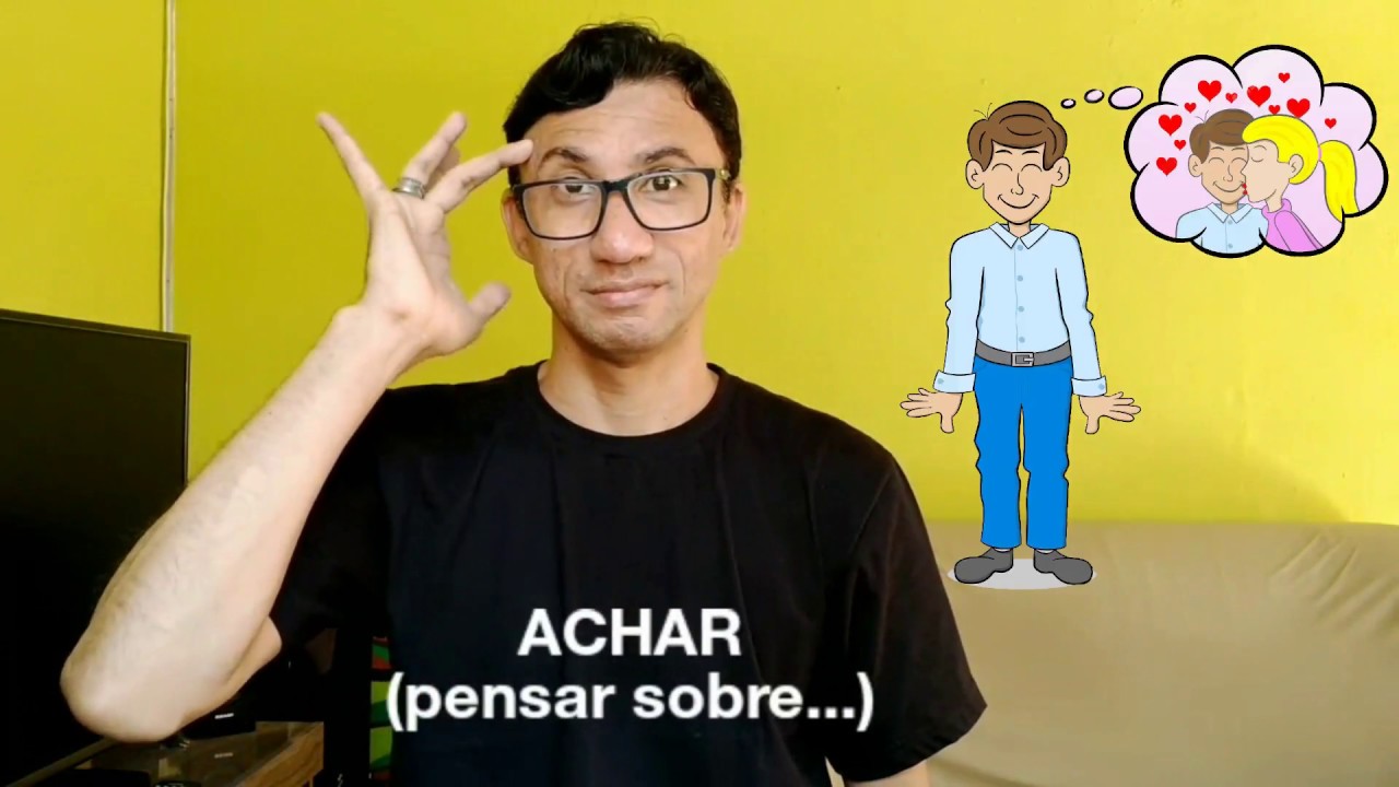 VERBOS em LIBRAS de A até B