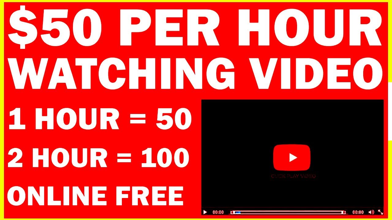Earn $50 Per Hour Watching Videos Free | Make Money Online