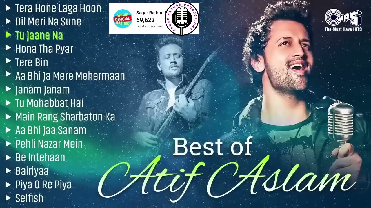 Atif Aslam All Time Hits 💖 Nonstop Romantic Songs | Bollywood Playlist 2025