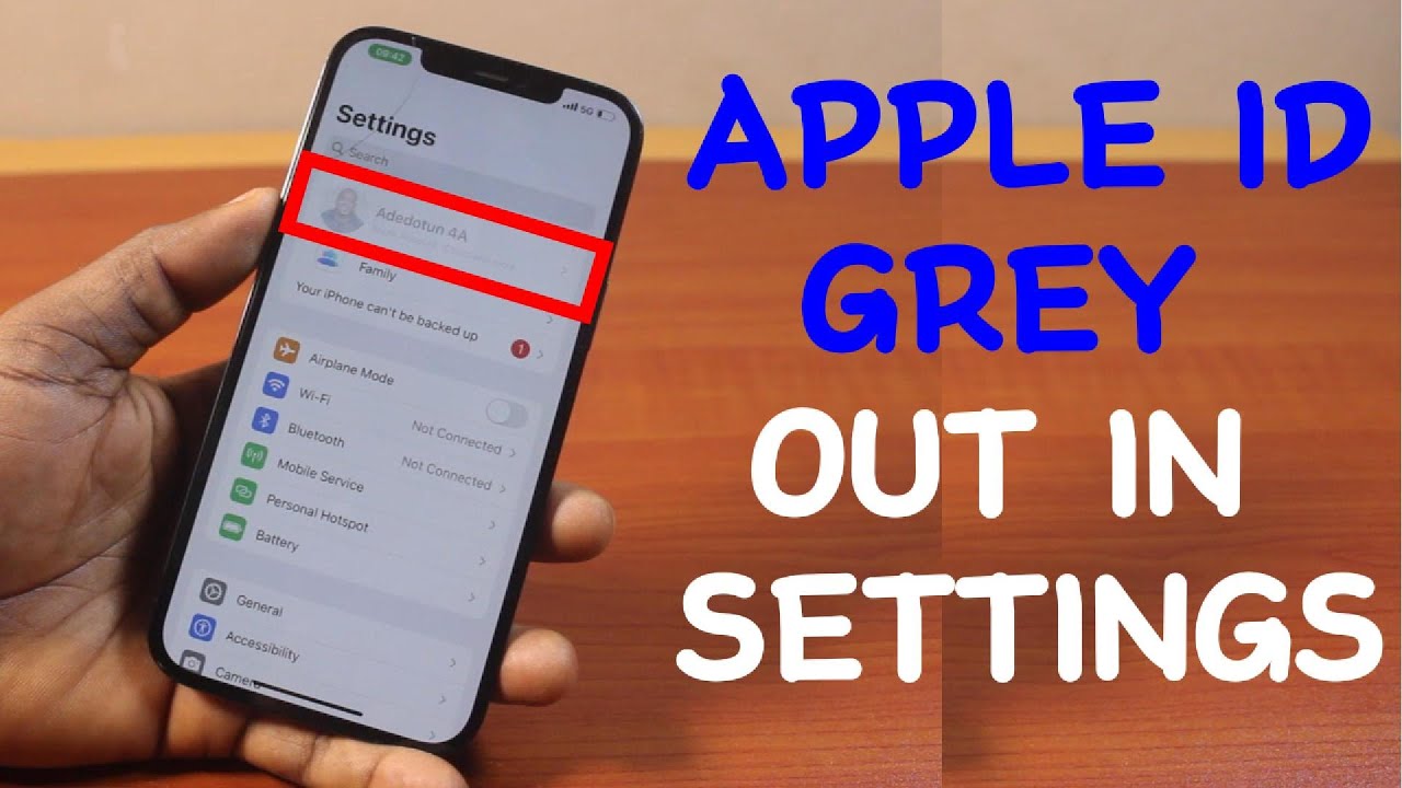 How to Fix If Apple ID Greyed Out in Settings on iPhone 12