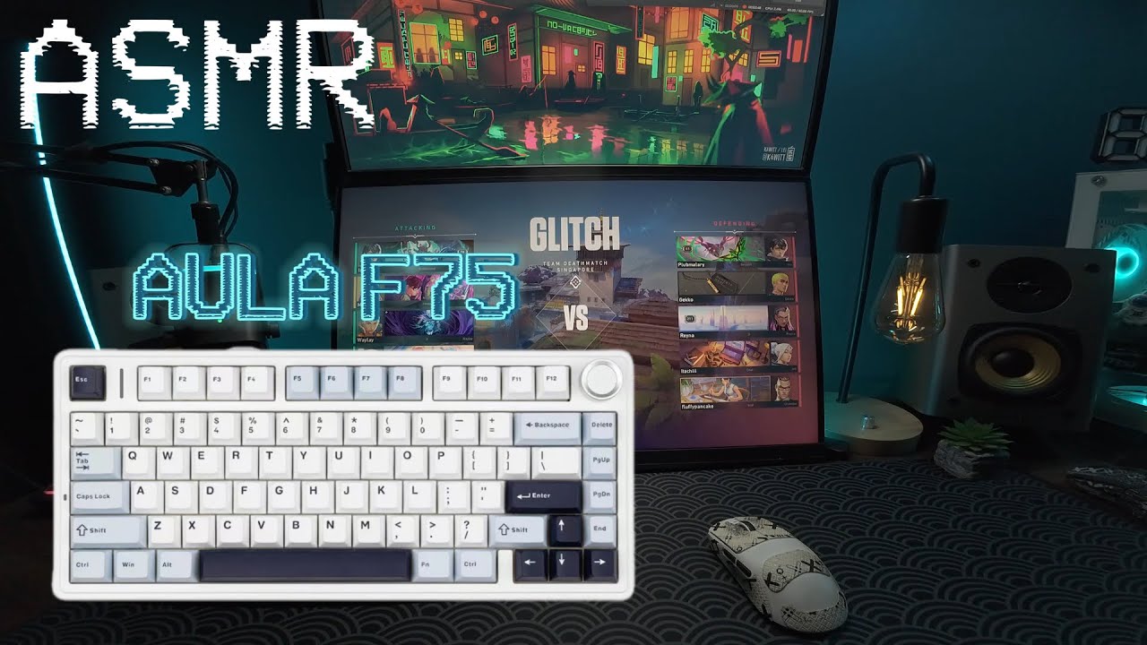 Unboxing the FAMOUS AULA F75 Budget Keyboard + ASMR + Lofi