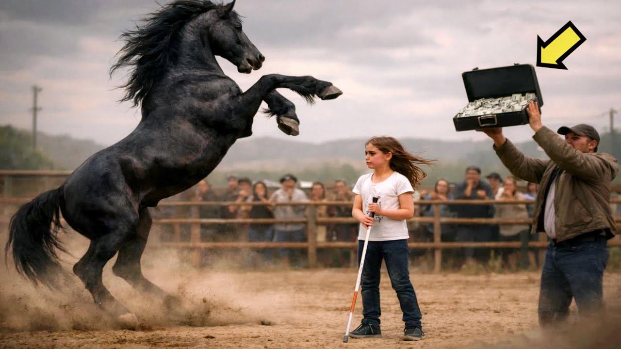 TROIS MILLIONS OFFERTS À UNE JEUNE AVEUGLE POUR DOMPTER LE CHEVAL SAUVAGE… ET CE QU'ELLE FIT…