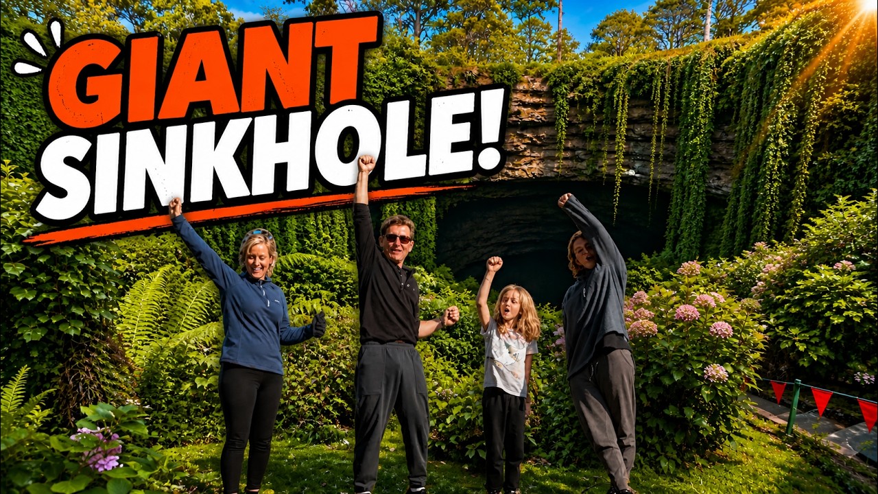 HUGE sinkhole in Mount Gambier, South Australia.  Episode 51 || TRAVELLING AUSTRALIA IN A MOTORHOME