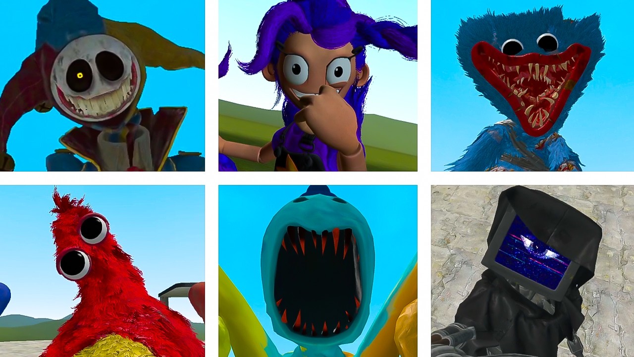 I Found and Surviving All Poppy Playtime: Chapter 5 Monsters In Garry's Mod