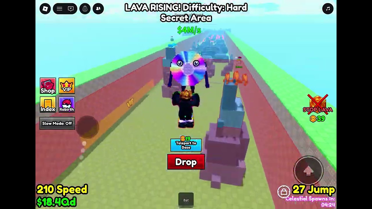 Playing survive lava for brainrots