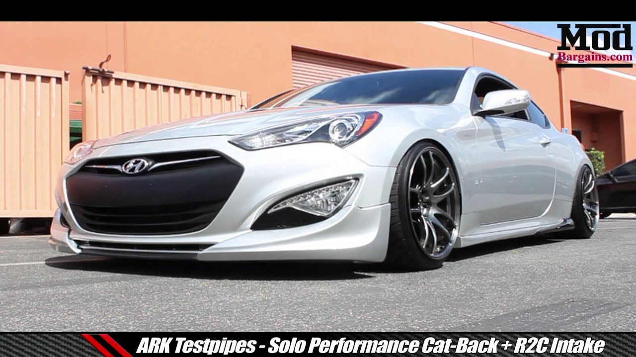 Sound: Hyundai Genesis Coupe 3.8 w/ Solo Performance Catback Exhaust + ARK Testpipes