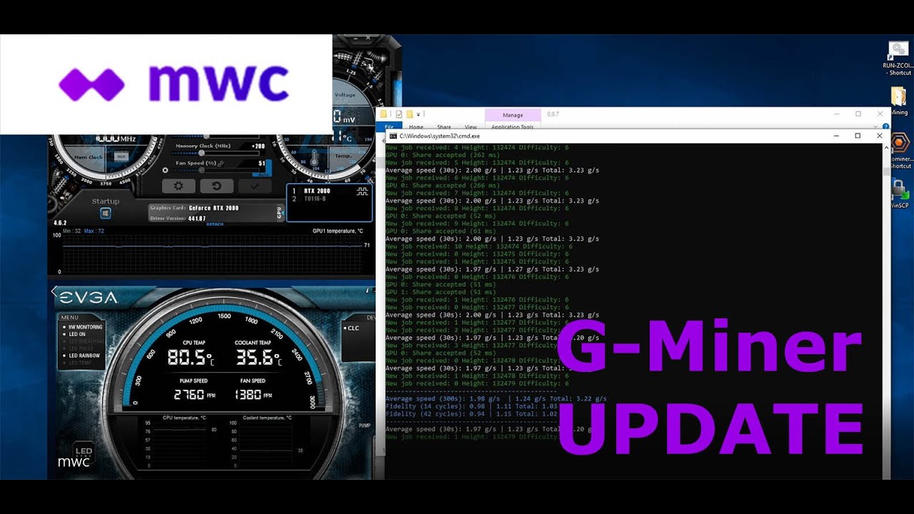 MWC Mimble Wimble Coin Mining UPDATE! Better hashrate with Gminer 1.92
