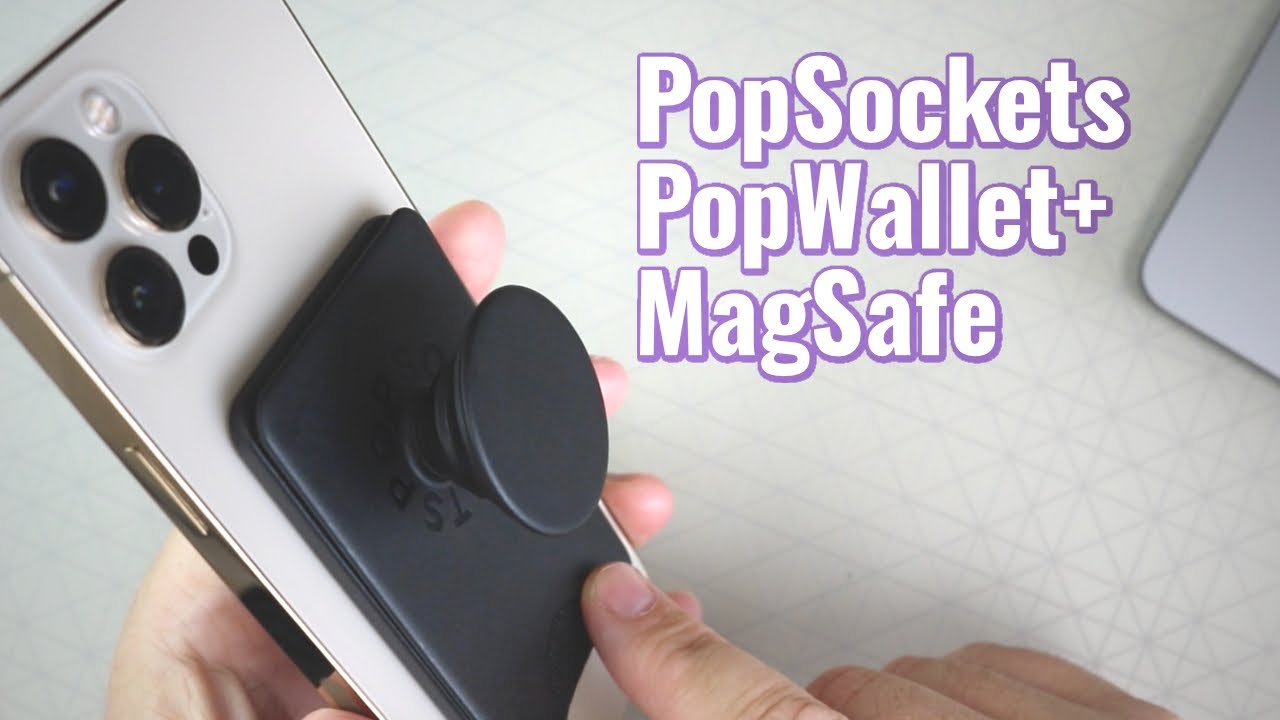 Кошелек PopSockets PopWallet+ MagSafe для карт iPhone 12/13 Pro и Max