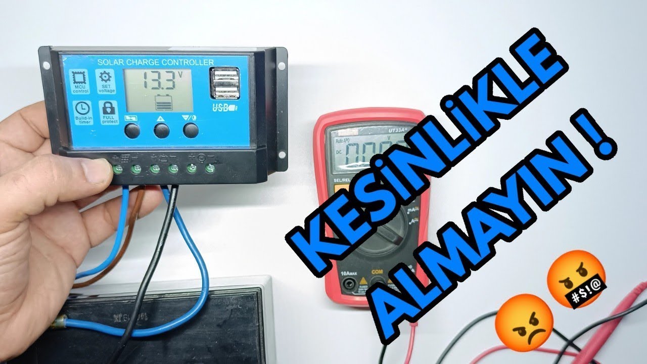 Mavi Solar Şarj Kontrol Cihazı Detaylı İnceleme ! 10 20 30 40 50 Amper Güneş Şarj Kontrol Cihazı
