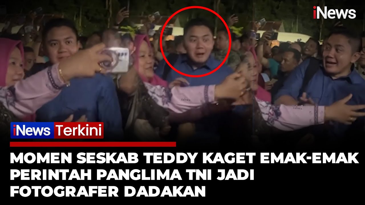 Momen Seskab Teddy Kaget Emak-emak Perintah Panglima TNI | iNews Terkini (3/1)