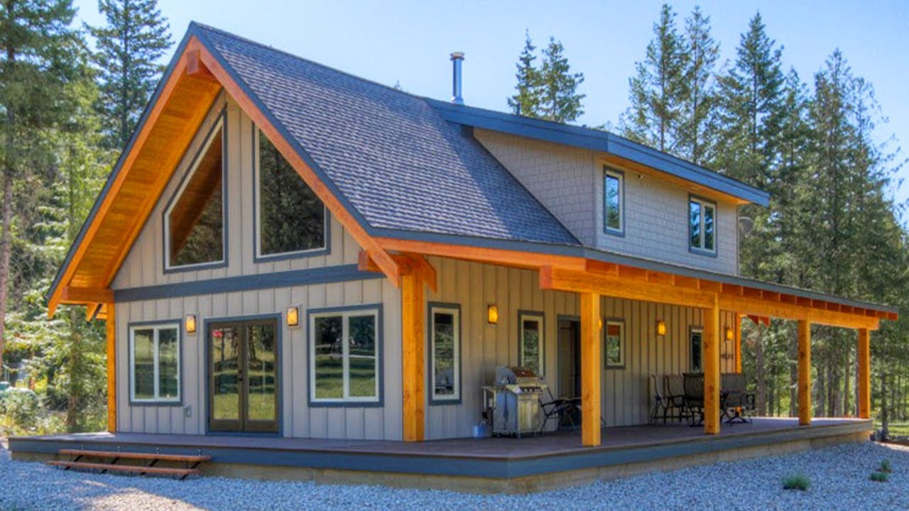 Most Coziest Turtle Valley Timber Frame Log Home by Streamline Design