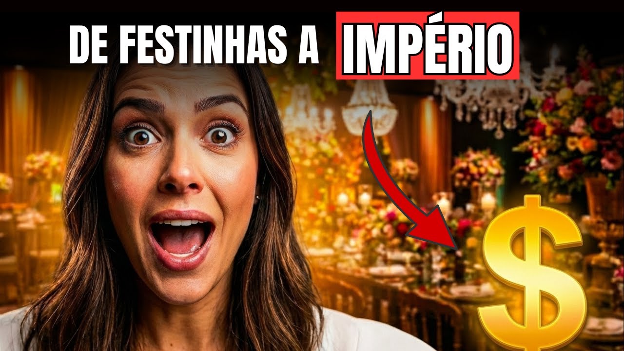 Ela começou com festas simples… hoje fecha EVENTOS DE ALTO PADRÃO