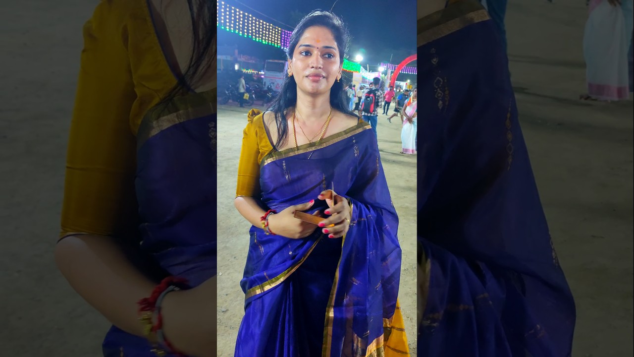 Anu Slays in Saree💃| Koovagam Festival’s Star Model! 