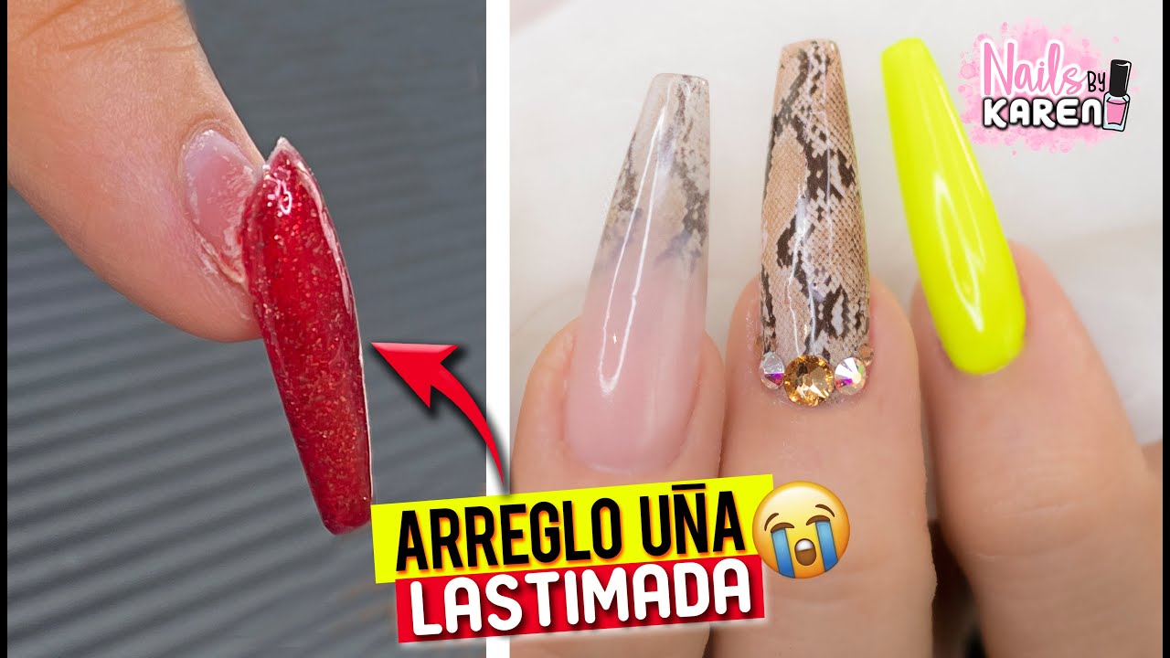 FOIL de VIBORA + ARREGLO UÑA LASTIMADA 😭 | Clienta