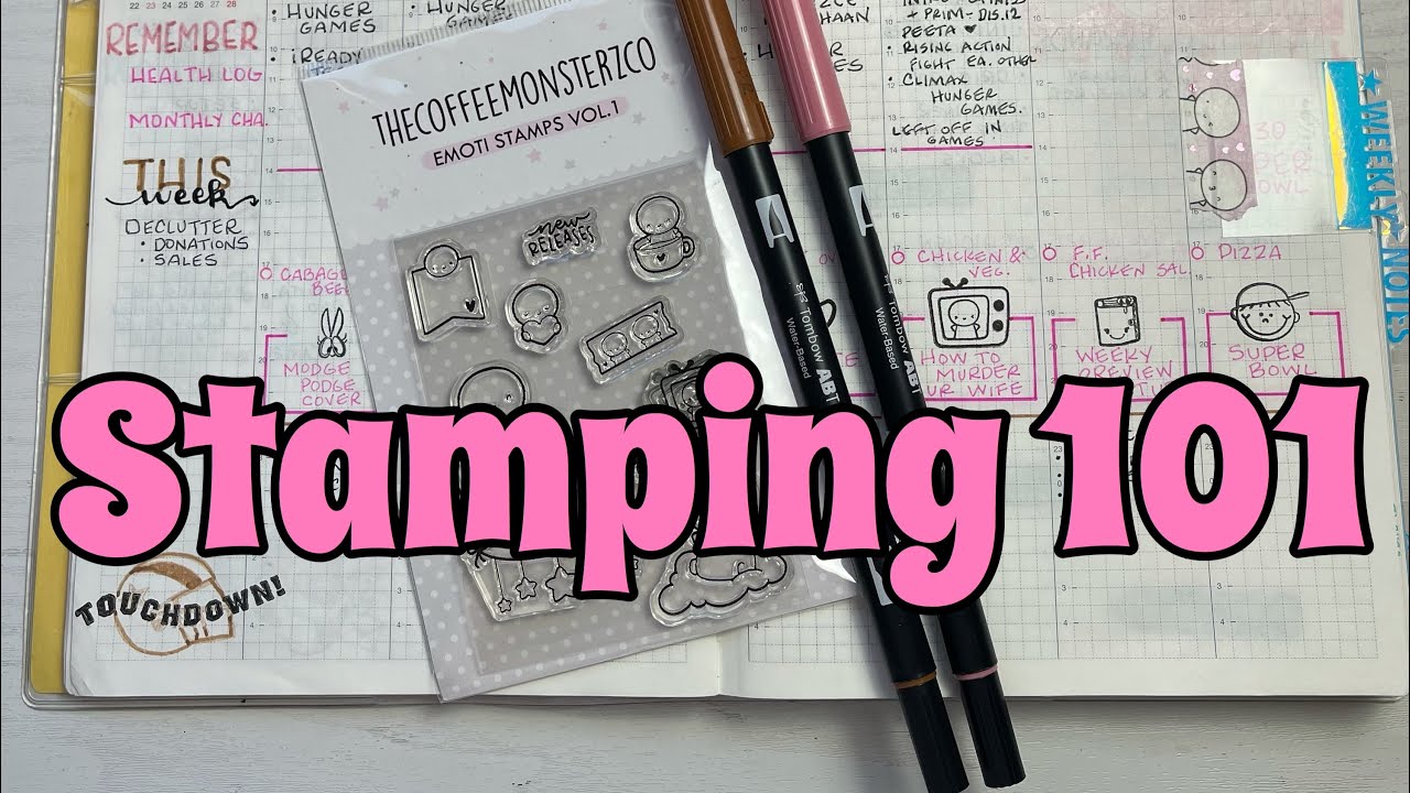 How to Use Stamps in your planner for beginners ft.  #Hobonichi