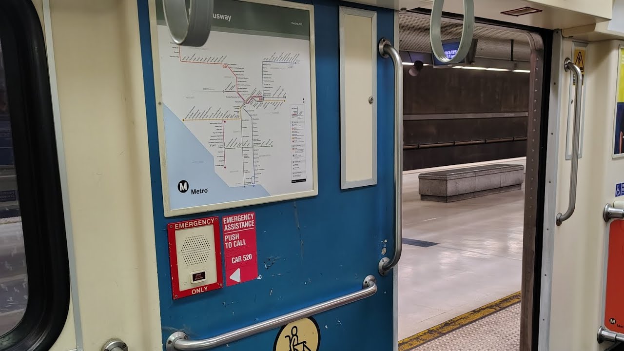 LA Metro B line D lines 6 cars and A lines E lines Monday action 