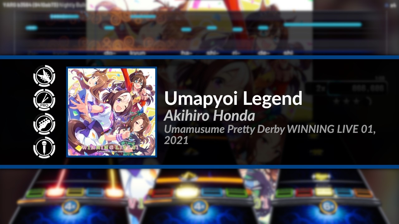 Umapyoi Legend - Akihiro Honda | (YARG / Clone Hero Custom Chart)