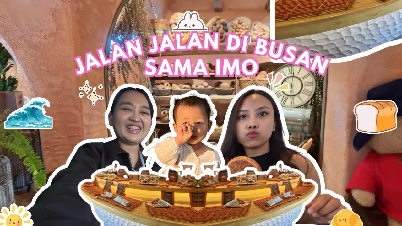 IKUTIN SEHARIAN NGEBOLANG DI BUSAN BERSAMA JIA , IMO DAN EOMMA | JI A GAMAU PULANG 🏖️🌊