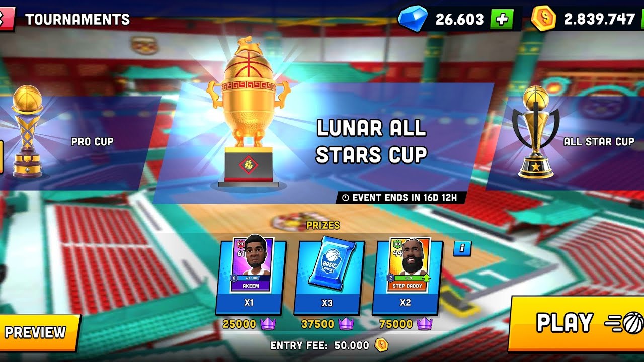 Mini Basketball Lunar All Stars Cup #.2 + Open Mega Pack