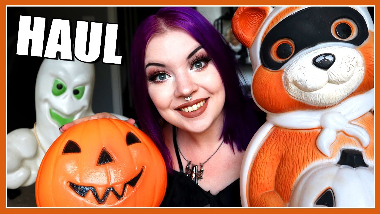 Antiques Haul! Clean & Restore My Finds Them With Me! Vintage Spooky Blow Molds & More!