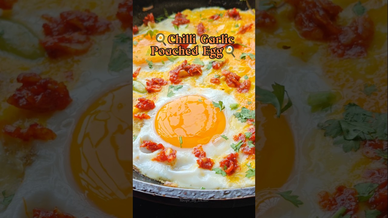 Spicy Chilli Garlic Egg 🌶️🥚| Easy Snack Recipe 🍳 #shorts #snack #egg #viralvideo #shortsfeed