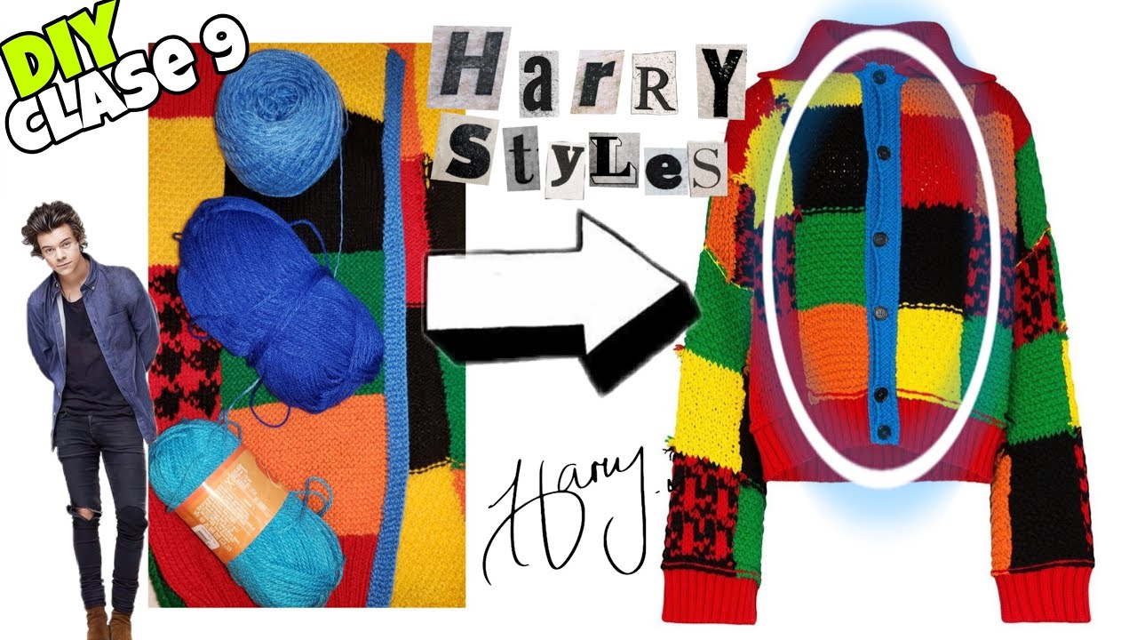 Clase 9 Cómo hacer el tejido azul | Cardigan HARRY STYLES