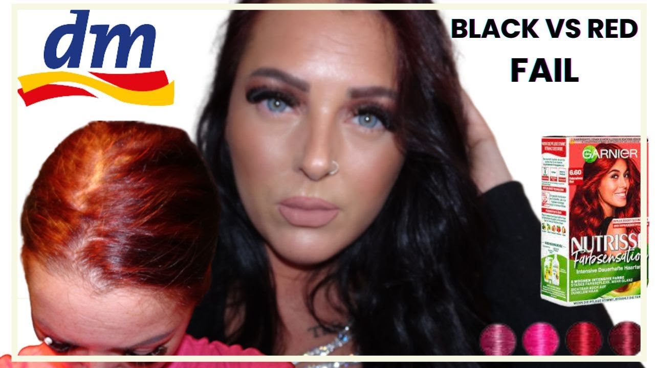 schwarz zu rot färben -Hair Transformation - Fail  |nnbeautytwinshaare