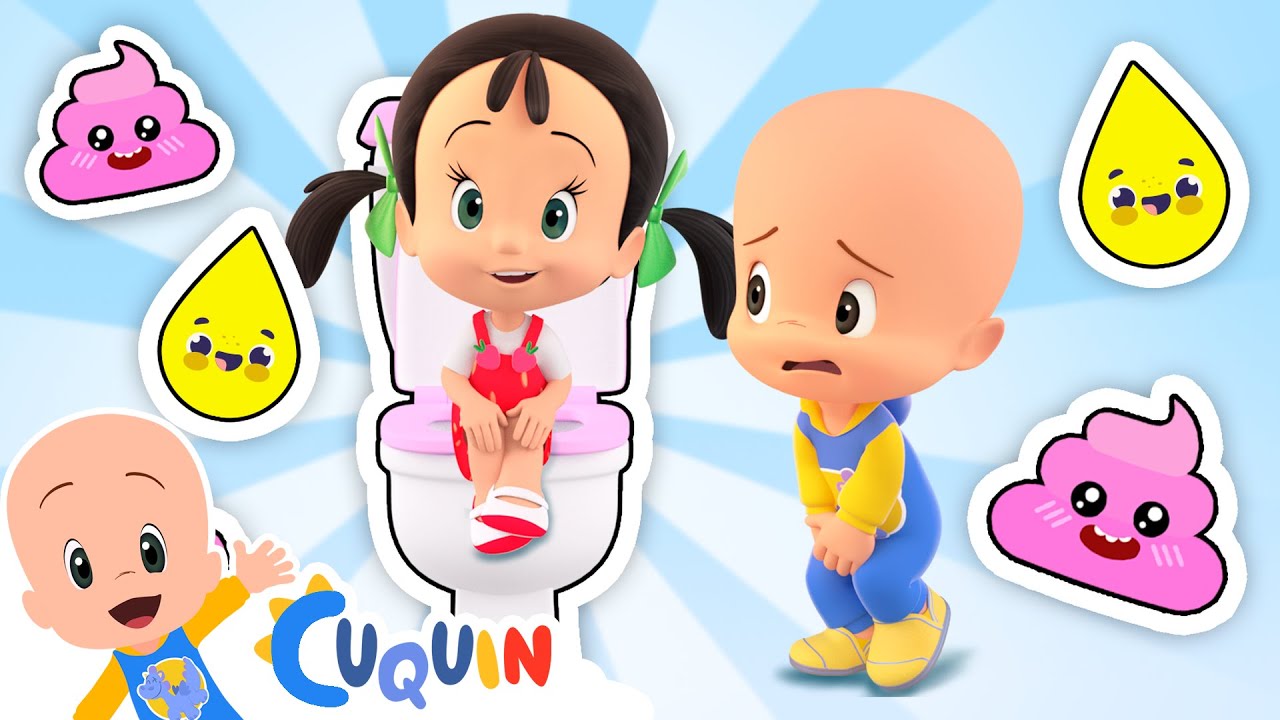 Aprendiendo a ir al ba&ntilde;o | Canci&oacute;n infantil para beb&eacute;s con Cleo y Cuqu&iacute;n