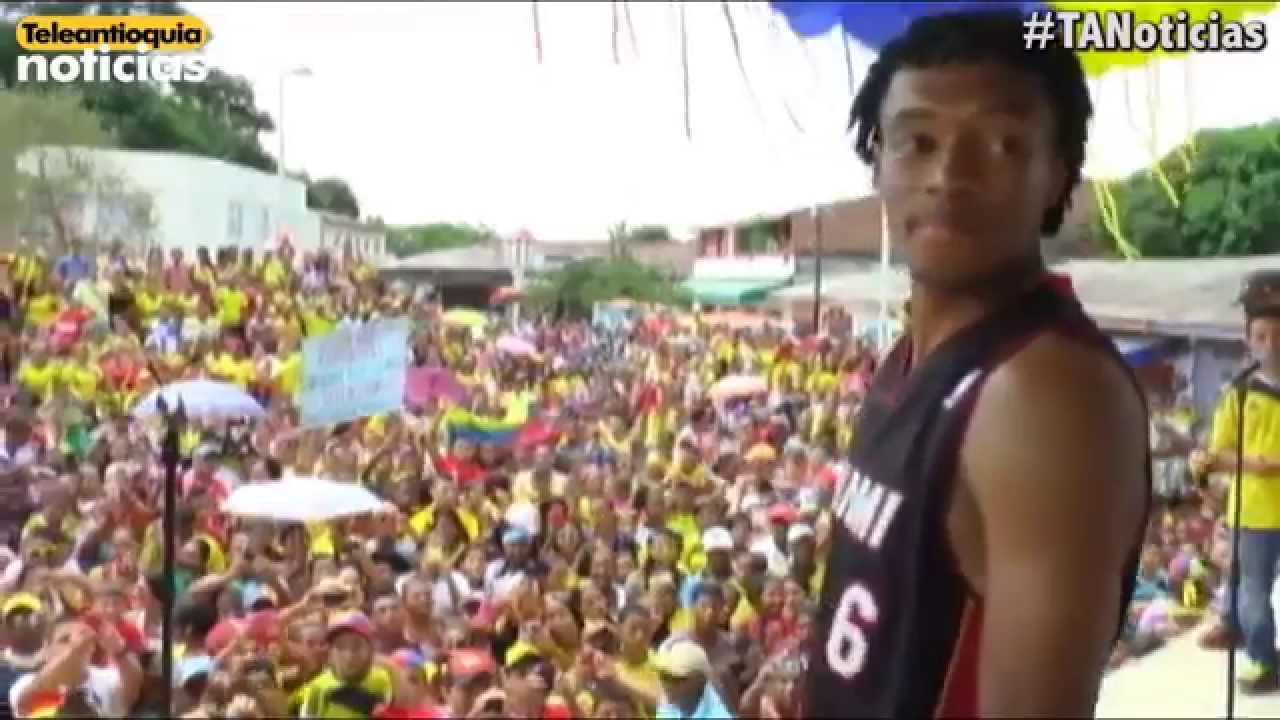 Juan Guillermo Cuadrado volvió a la tierra que lo vió nacer, Necoclí