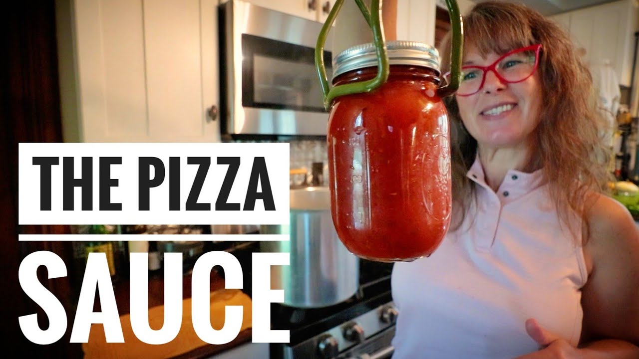 Turning GARDEN Fresh Tomatoes into PIZZA Sauce!
