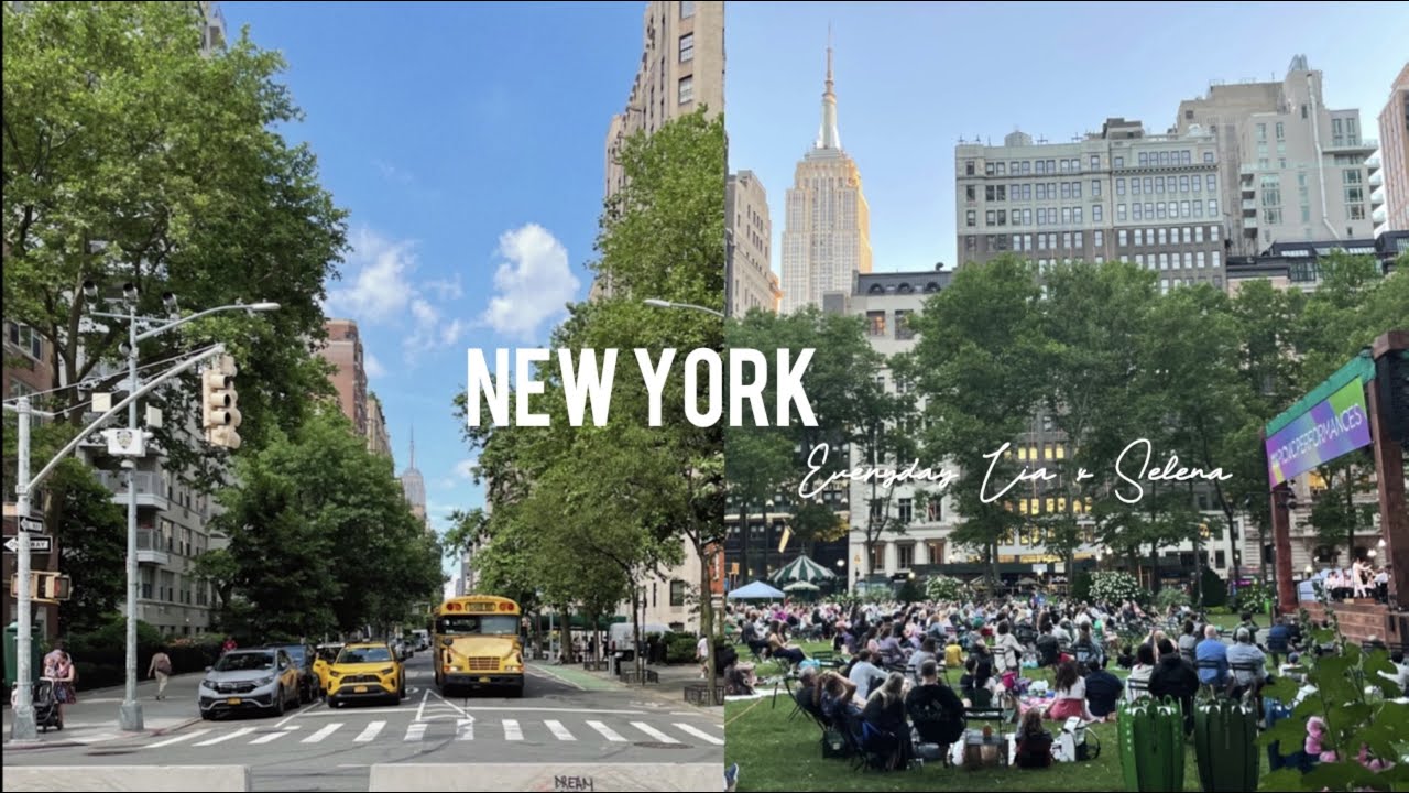 ENG)  미국일상 브이로그 | 뉴욕뉴욕 🍎| 뉴욕이 처음인 남편을 위해 느리게 뉴욕구경 | 감동적이었던 뉴욕필하모닉의 브라이언팍 피크닉 콘서트🎺 |에르메스 소소한 득템 🍊
