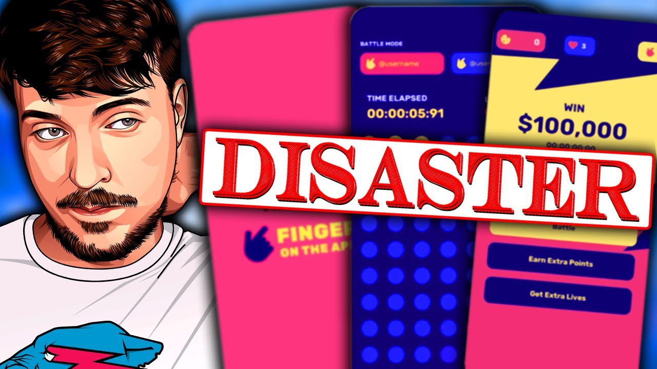 Случайная катастрофа в испытании MrBeast (Finger on the App 2)