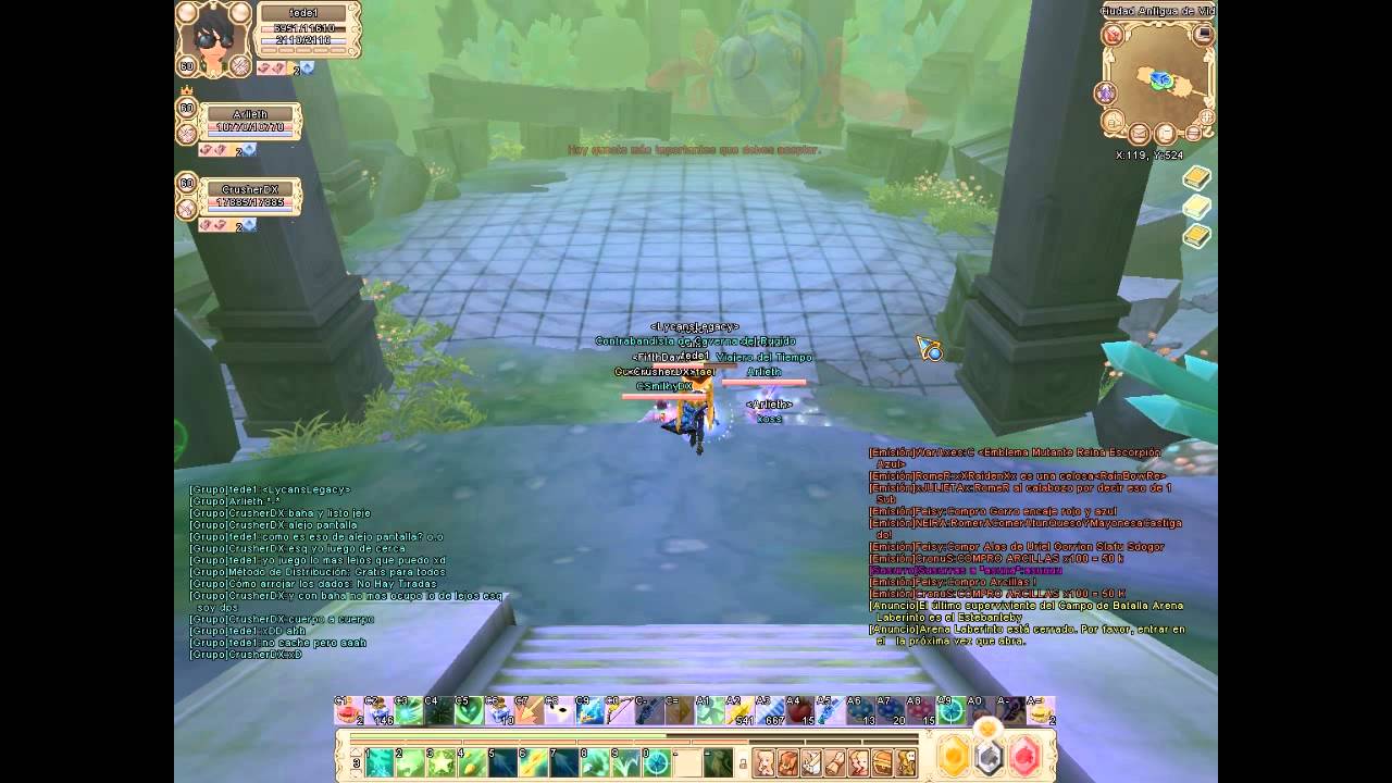 jefes del dungeon ciudad antigua de vid(VID) Grand Fantasia
