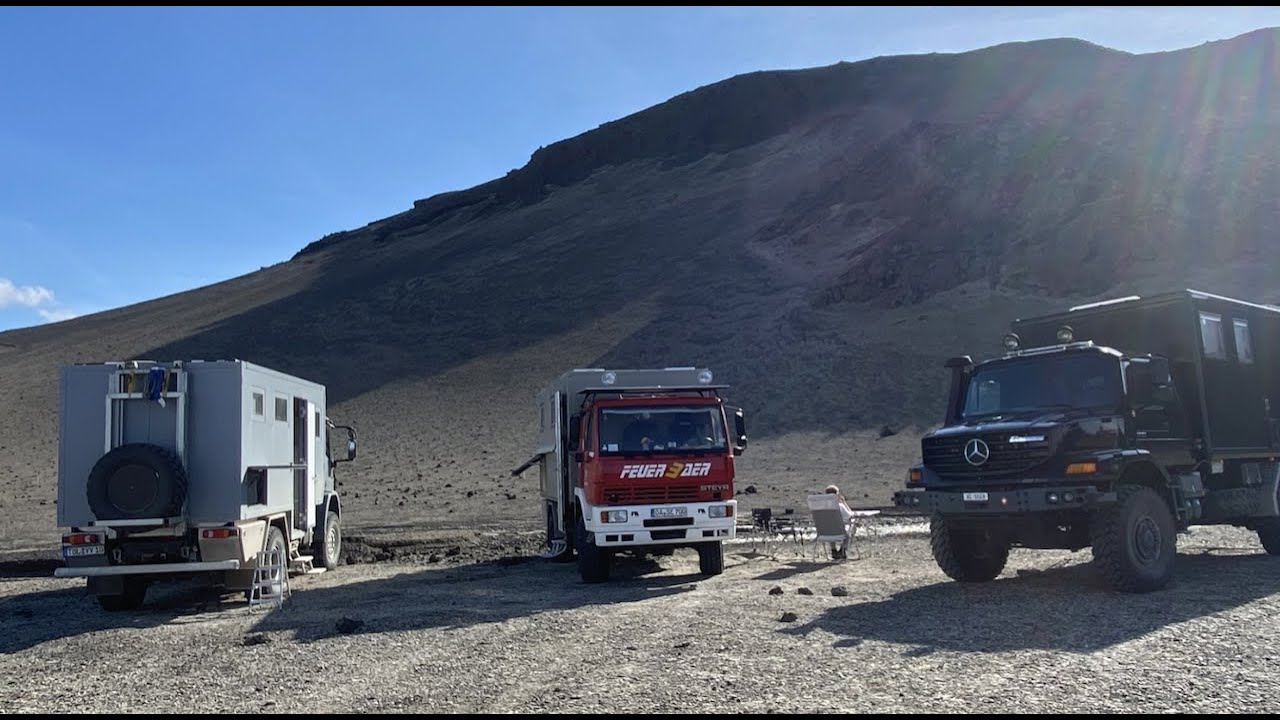 Teil IV - Best  of  Island - Mit dem Reise Lkw im Hochland - Höchste Straße Islands