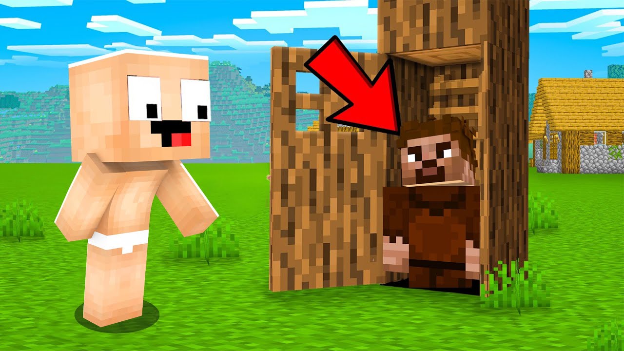 FAKİRBEBEK TERK EDİLMİŞ AĞAÇ EV BULDU 😱 - Minecraft