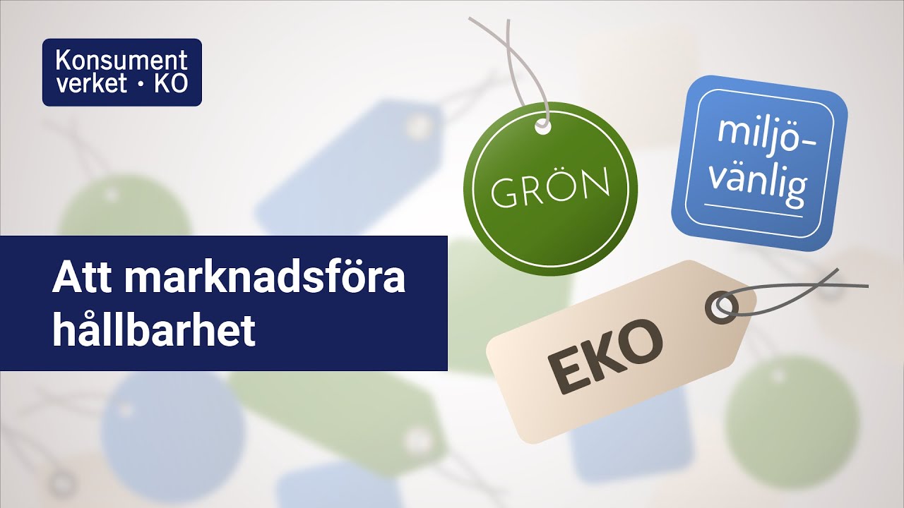 Att marknadsföra hållbarhet